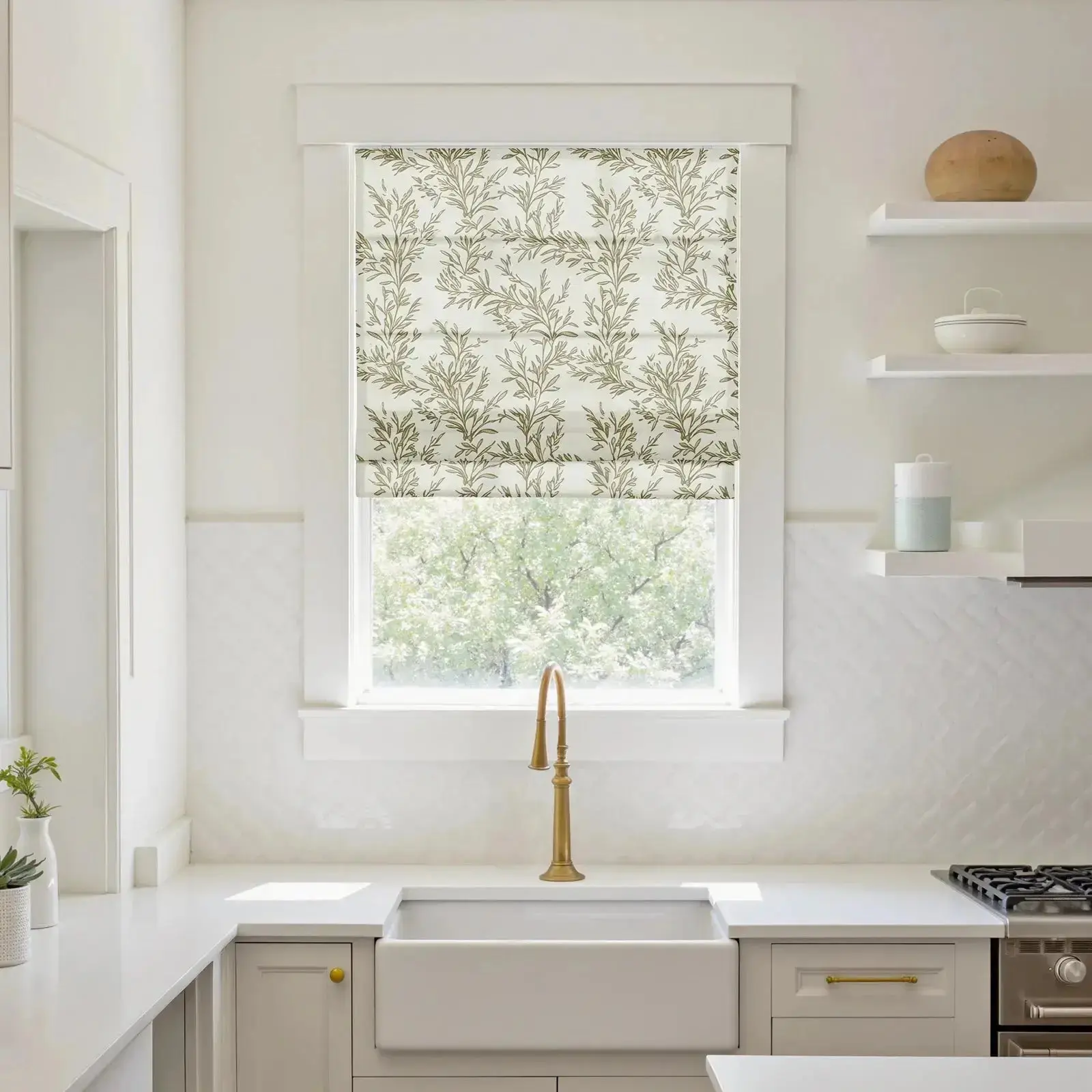 Sara Le Printed Roman Shade Cordless - Image 4