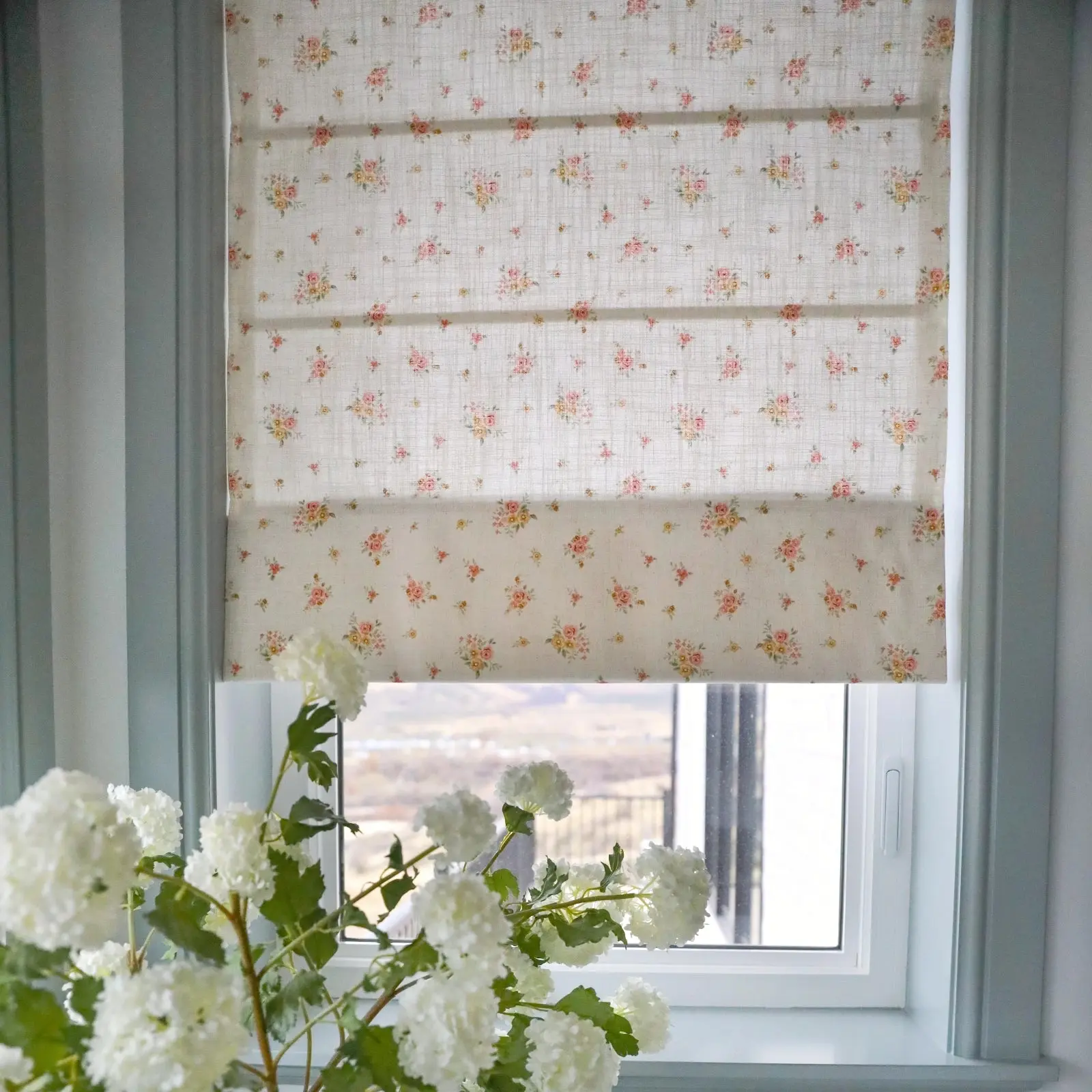 Custom Flat Fold Roman Shade Cordless - Image 4
