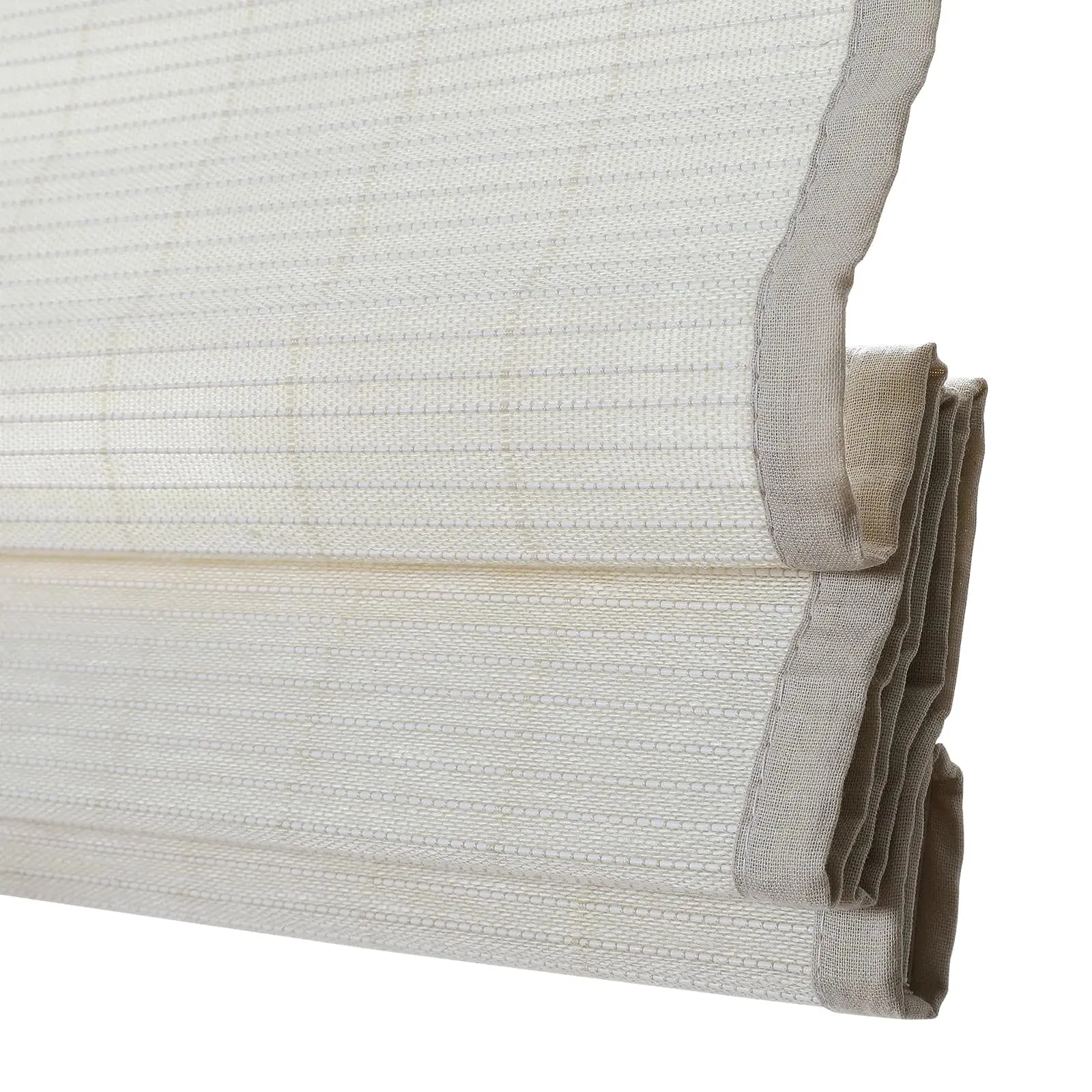 Lay Natural Flax Bamboo Woven Shade - Eggshell - Image 6