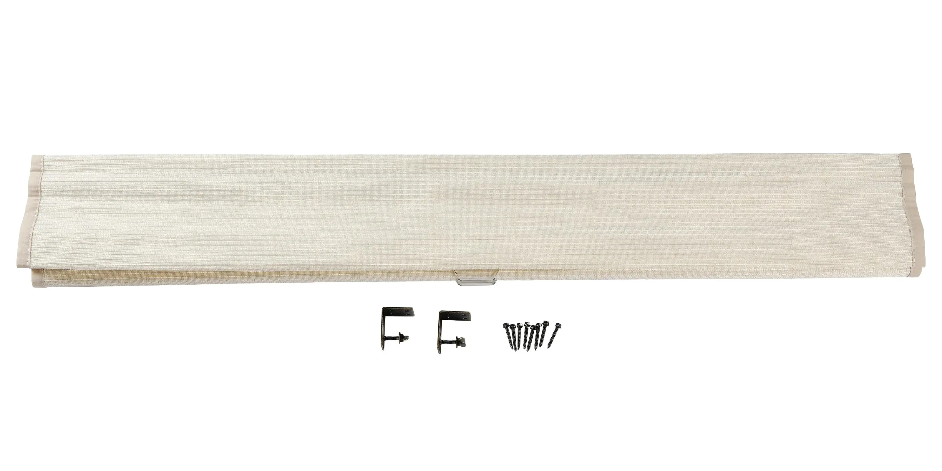 Lay Natural Flax Bamboo Woven Shade - Eggshell - Image 7