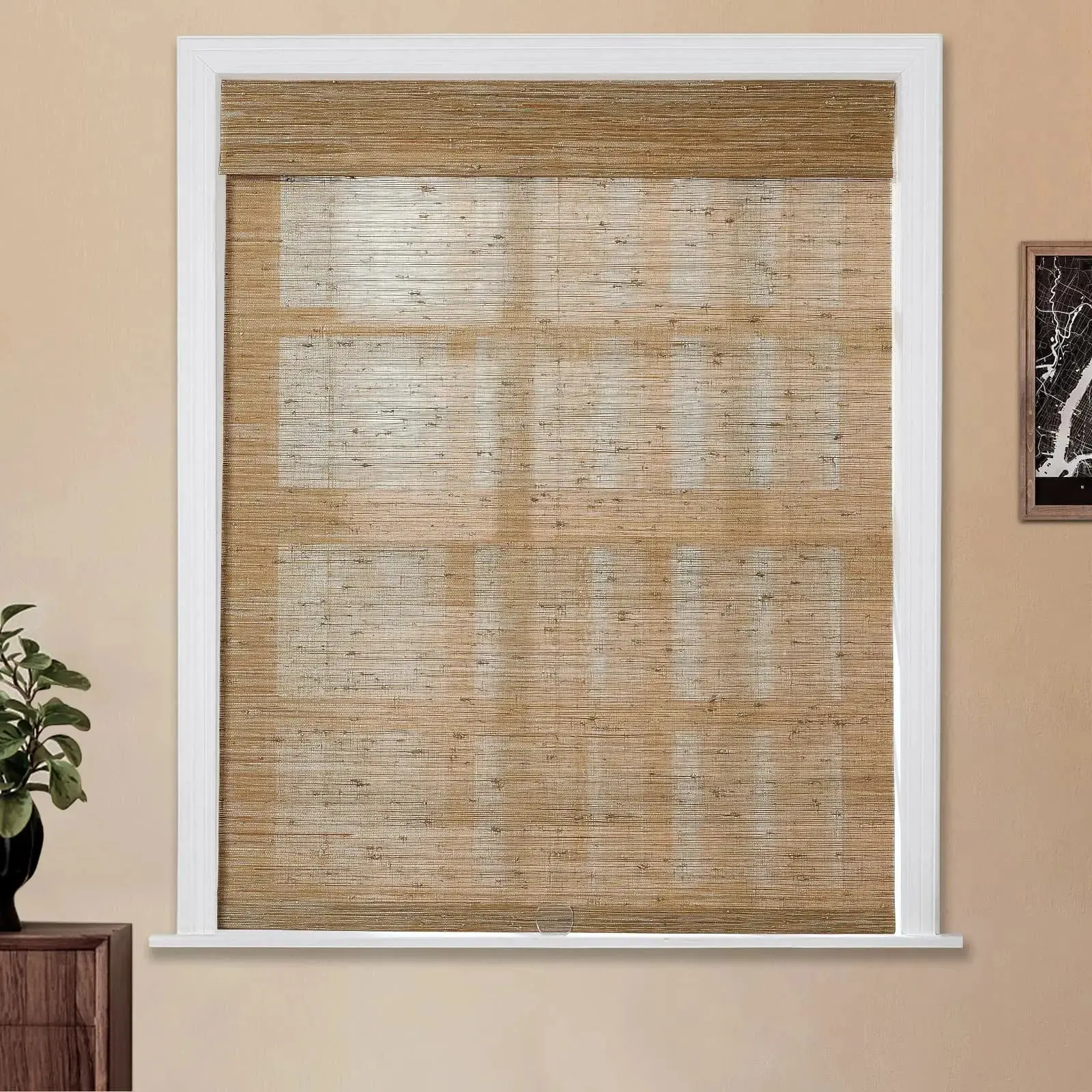 Lay Natural Jute Bamboo Woven Shade - Bark - Image 24