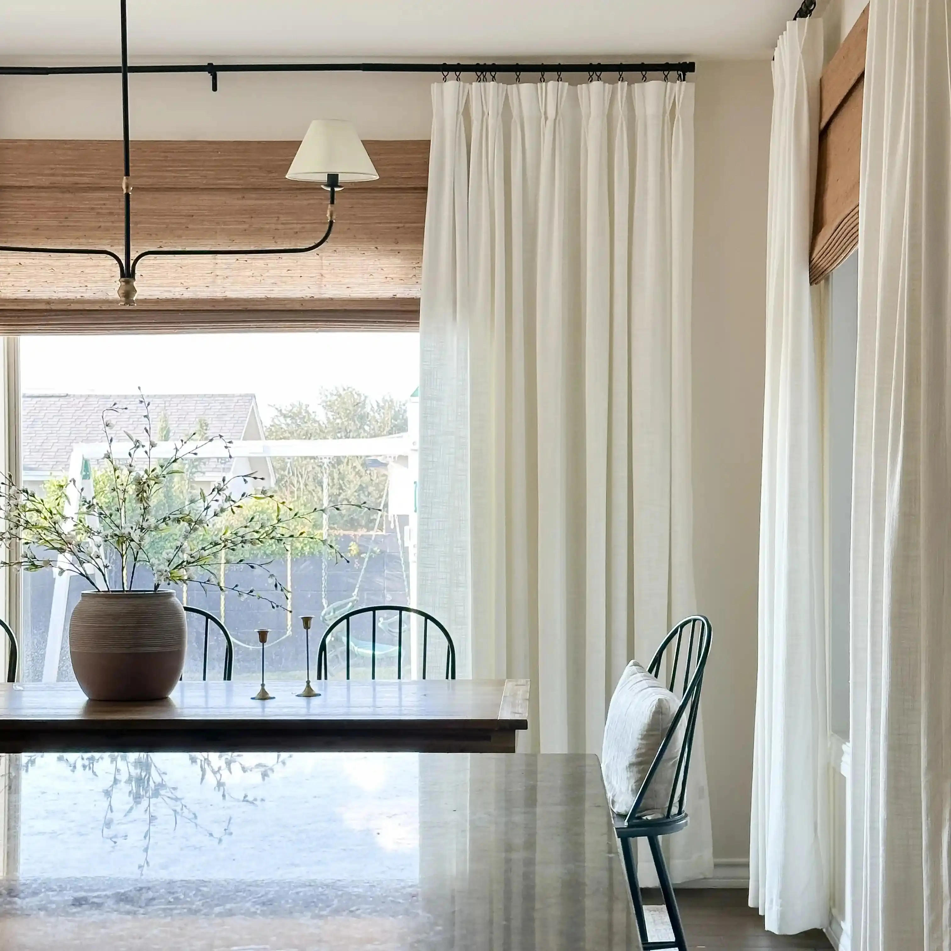 Lay Natural Jute Bamboo Woven Shade - Bark - Image 3
