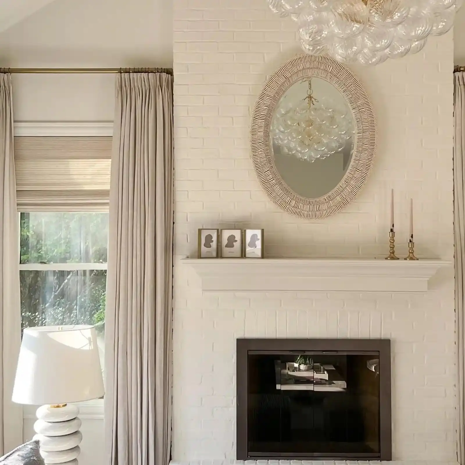 Lay Natural Paper Bamboo Woven Shade - Marble White - Image 18