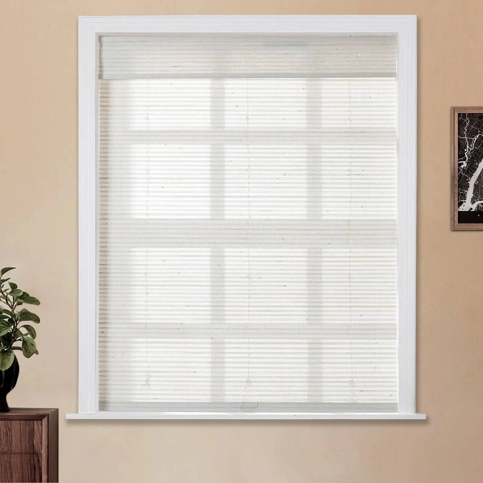 Lay Natural Paper Bamboo Woven Shade - Marble White - Image 24