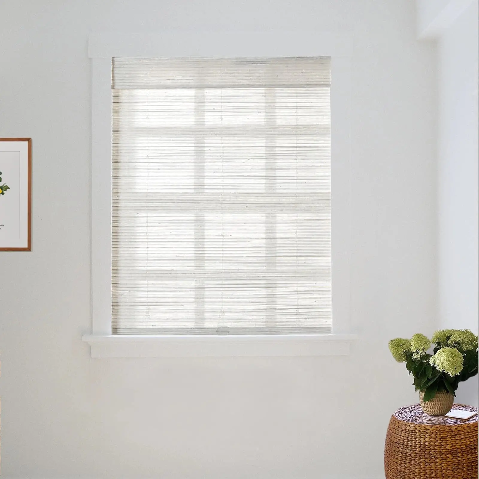 Lay Natural Paper Bamboo Woven Shade - Marble White - Image 26
