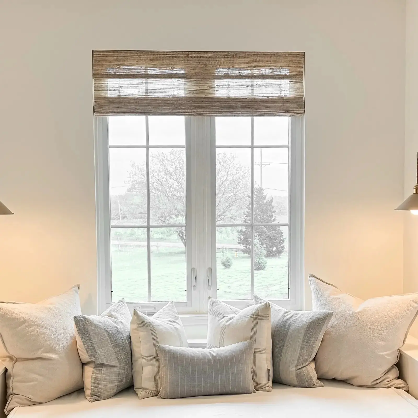 Lay Natural Ramie Bamboo Woven Shade - Beige - Image 21