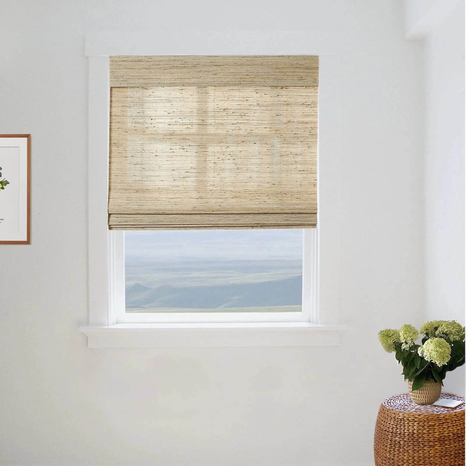 Lay Natural Ramie Bamboo Woven Shade - Beige - Image 27