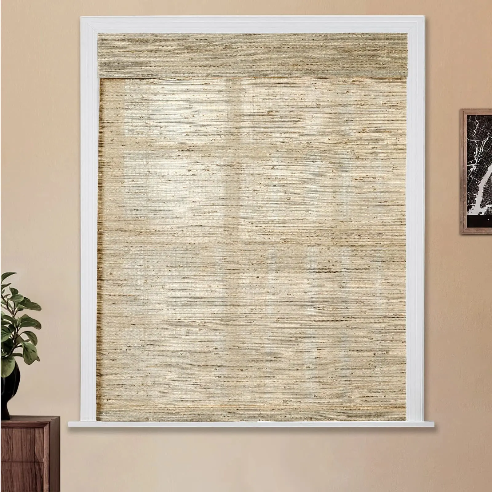Lay Natural Ramie Bamboo Woven Shade - Beige - Image 30