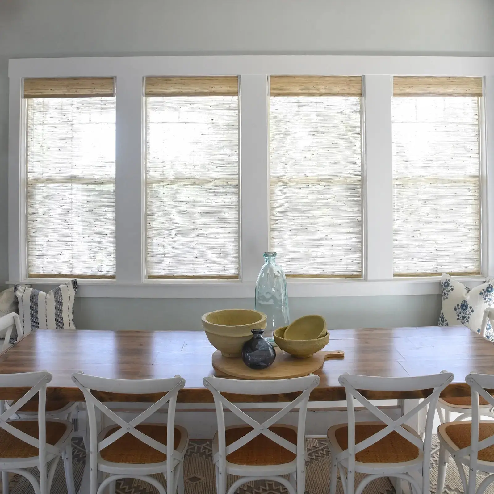 Lay Natural Ramie Bamboo Woven Shade - Beige - Image 5