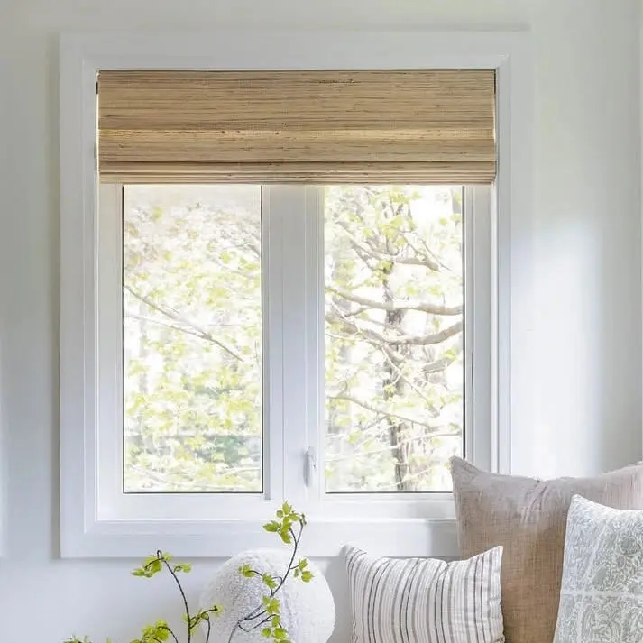 Lay Natural Ramie Bamboo Woven Shade - Beige - Image 6