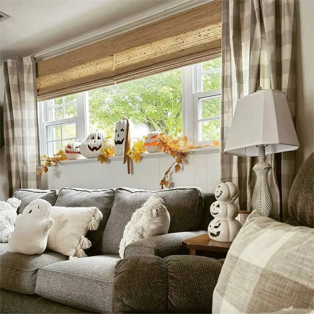 Lay Natural Ramie Bamboo Woven Shade - Beige - Image 9
