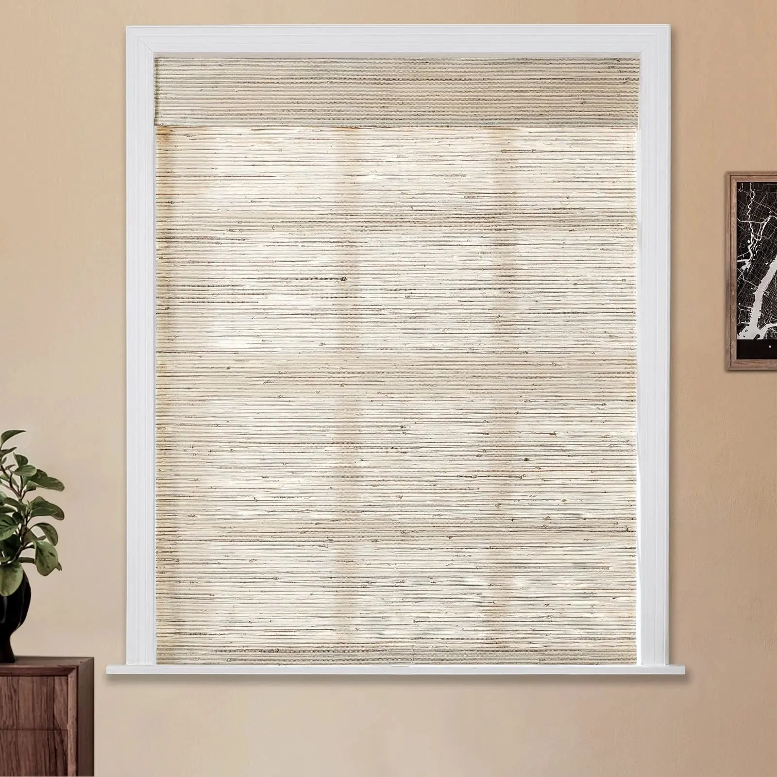 Lay Natural Ramie Bamboo Woven Shade - Beige Brown - Image 10