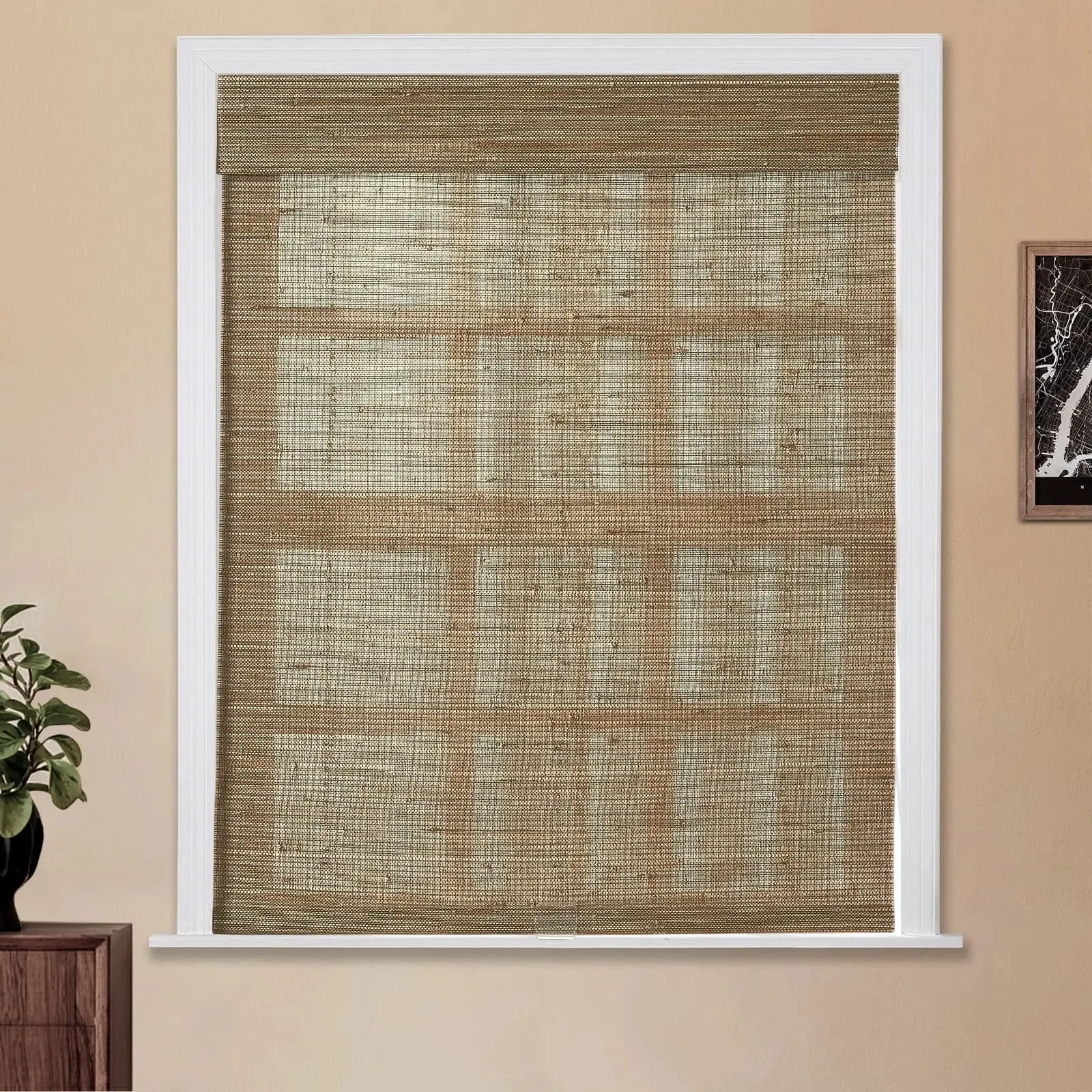 Lay Natural Ramie Bamboo Woven Shade - Brown - Image 9