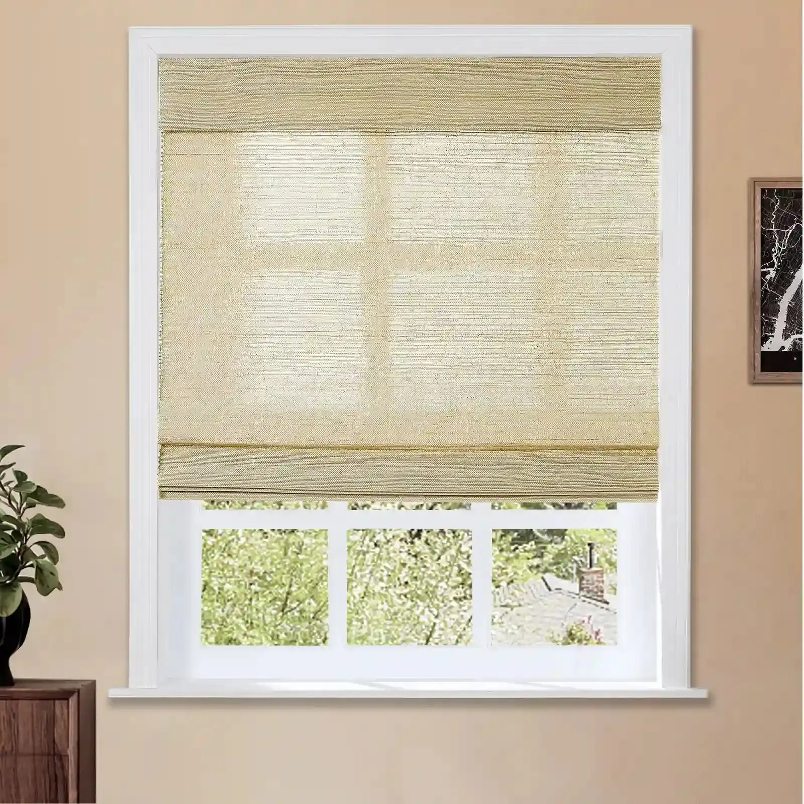 Lay Natural Ramie Bamboo Woven Shade - Coconut - Image 24