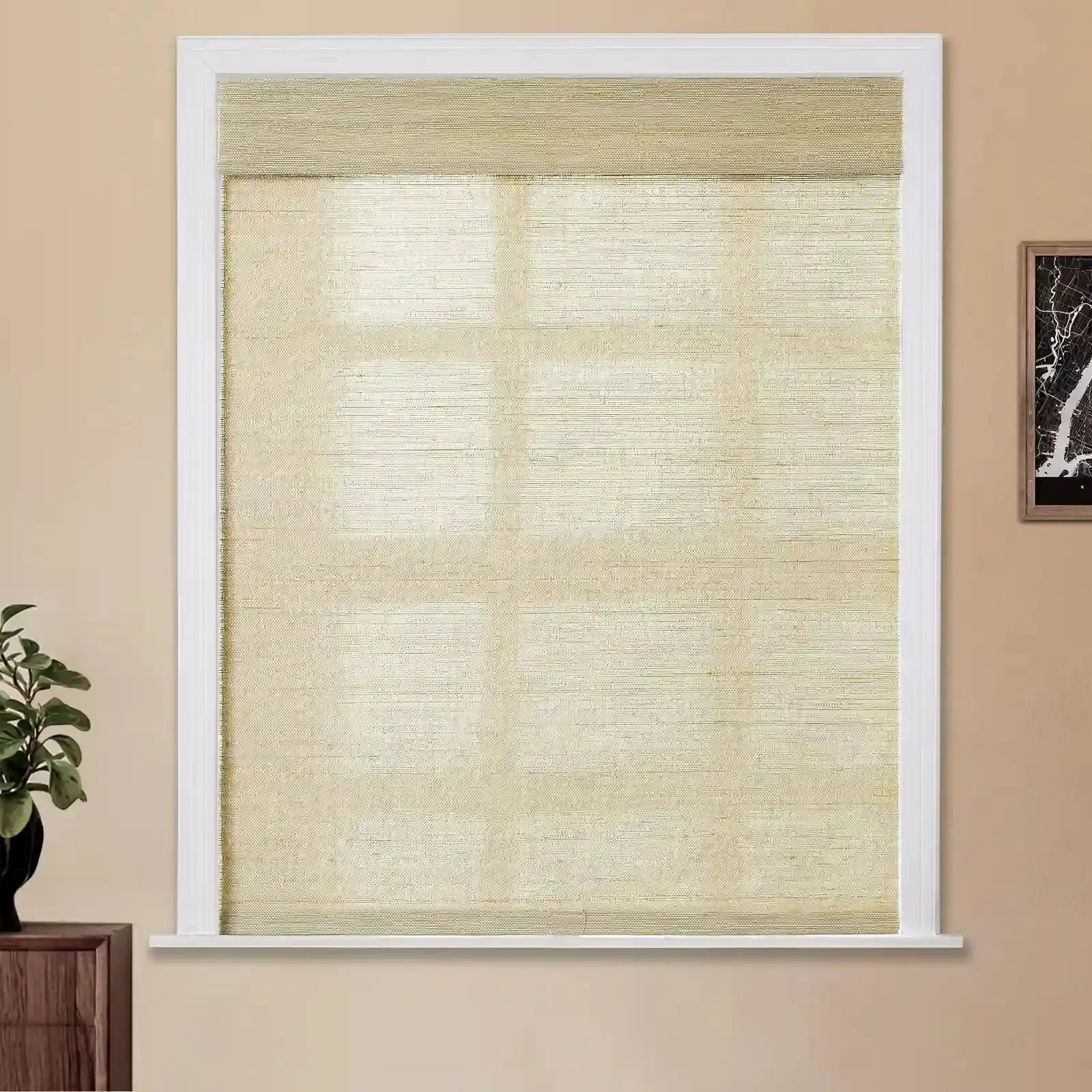 Lay Natural Ramie Bamboo Woven Shade - Coconut - Image 25