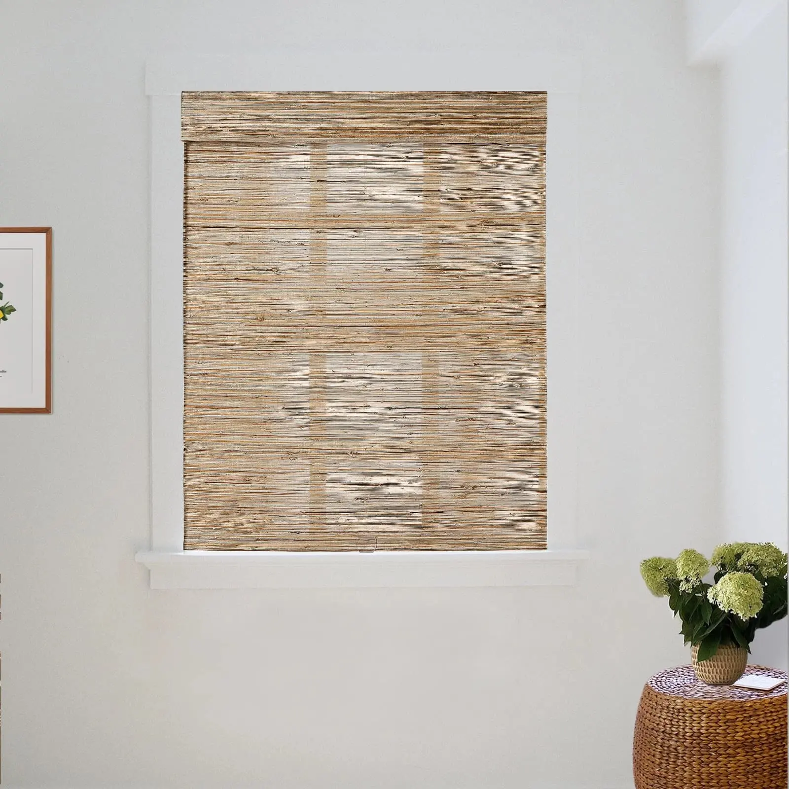 Lay Natural Ramie Bamboo Woven Shade - Honeynut - Image 9