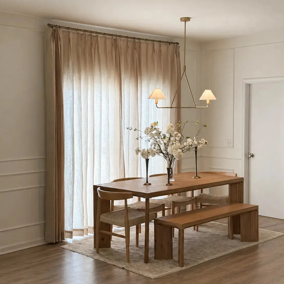 Patti Premium 100% Belgian Flax Linen Curtain Pleated - Image 6