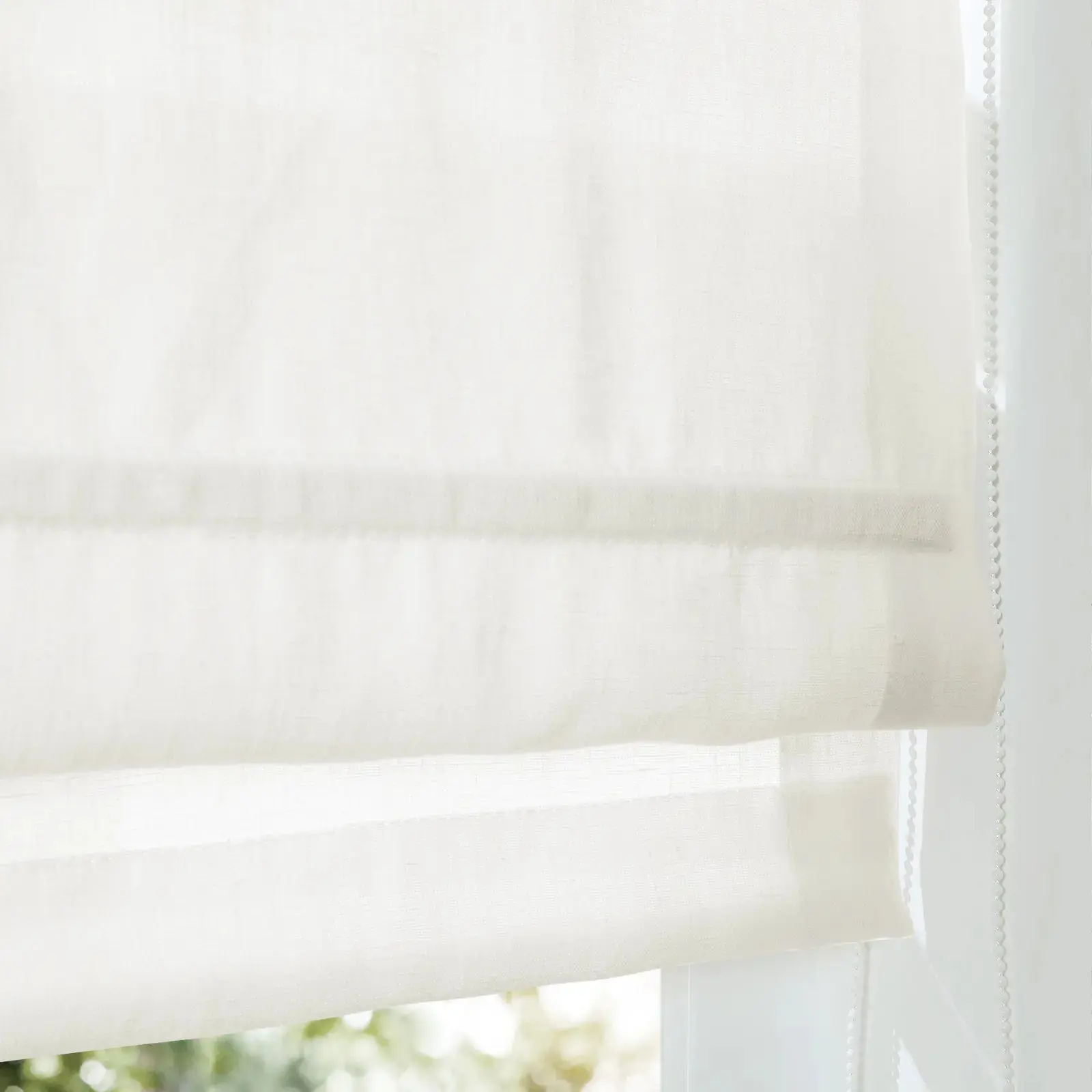 Patti Belgian Linen Roman Shade Cord Lift - Image 11