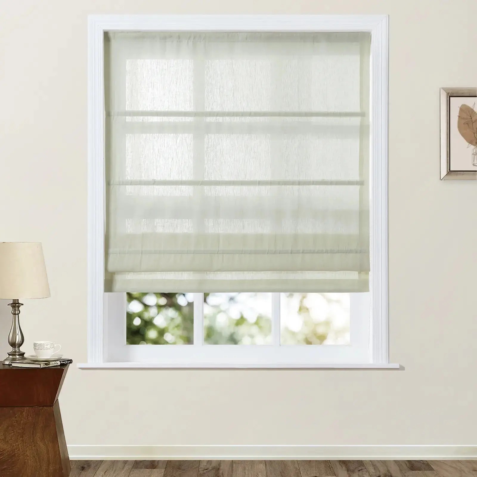 Patti Belgian Linen Roman Shade Cord Lift - Image 23