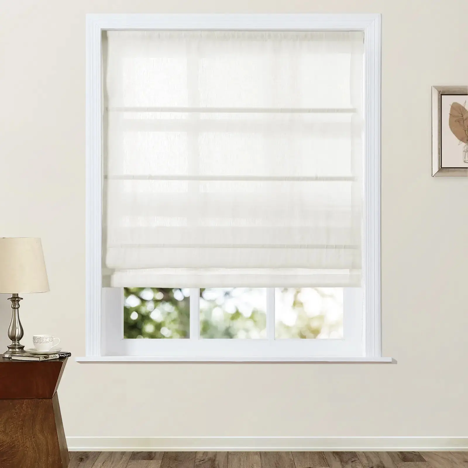 Patti Belgian Linen Roman Shade Cord Lift - Image 25