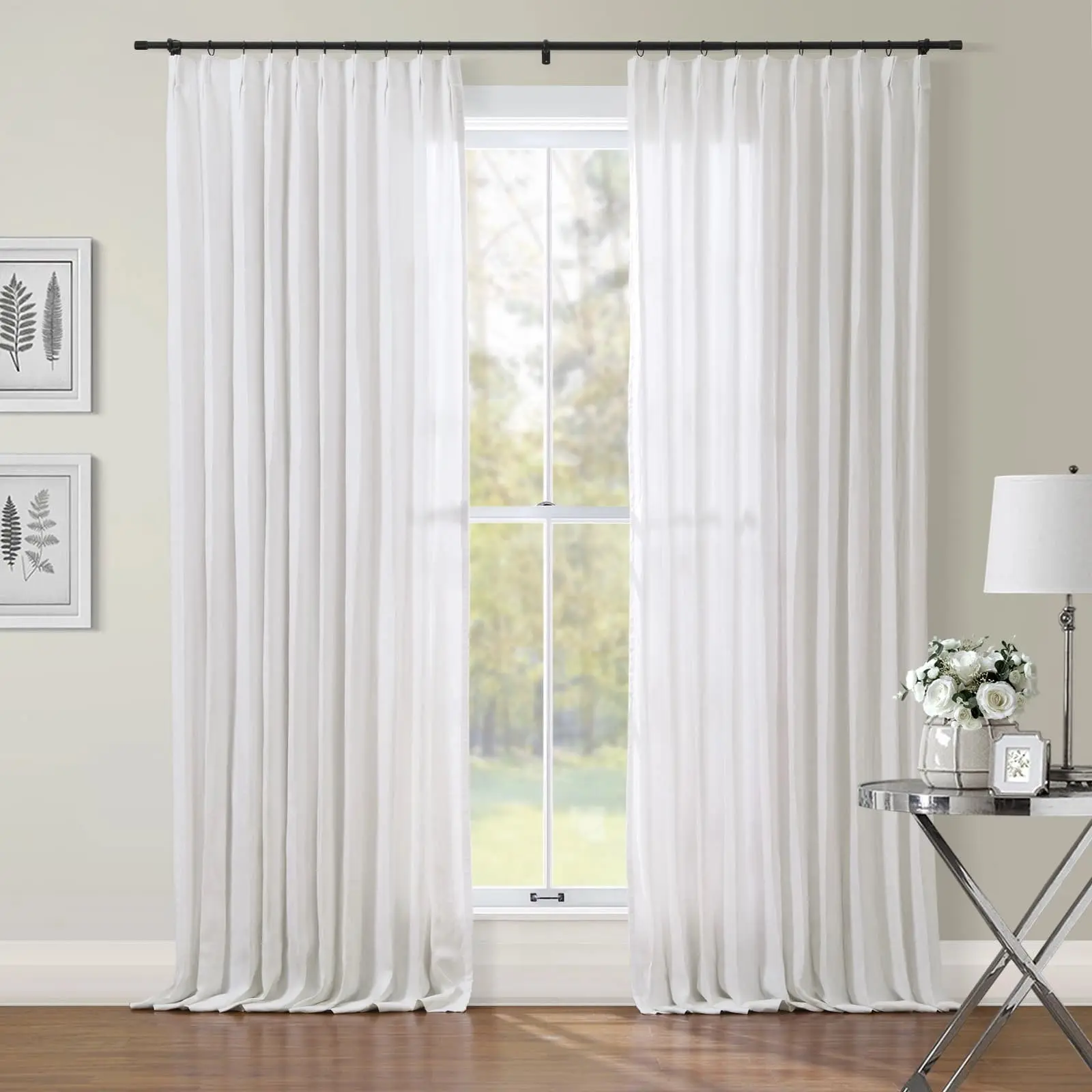 Patti Premium 100% Belgian Flax Linen Curtain Pleated - Image 23