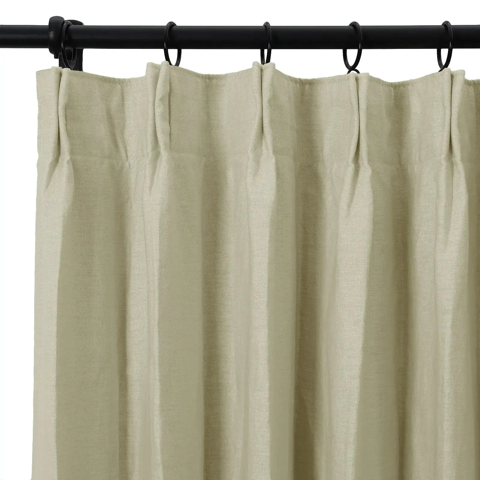 Patti Premium 100% Belgian Flax Linen Curtain Pleated - Image 61