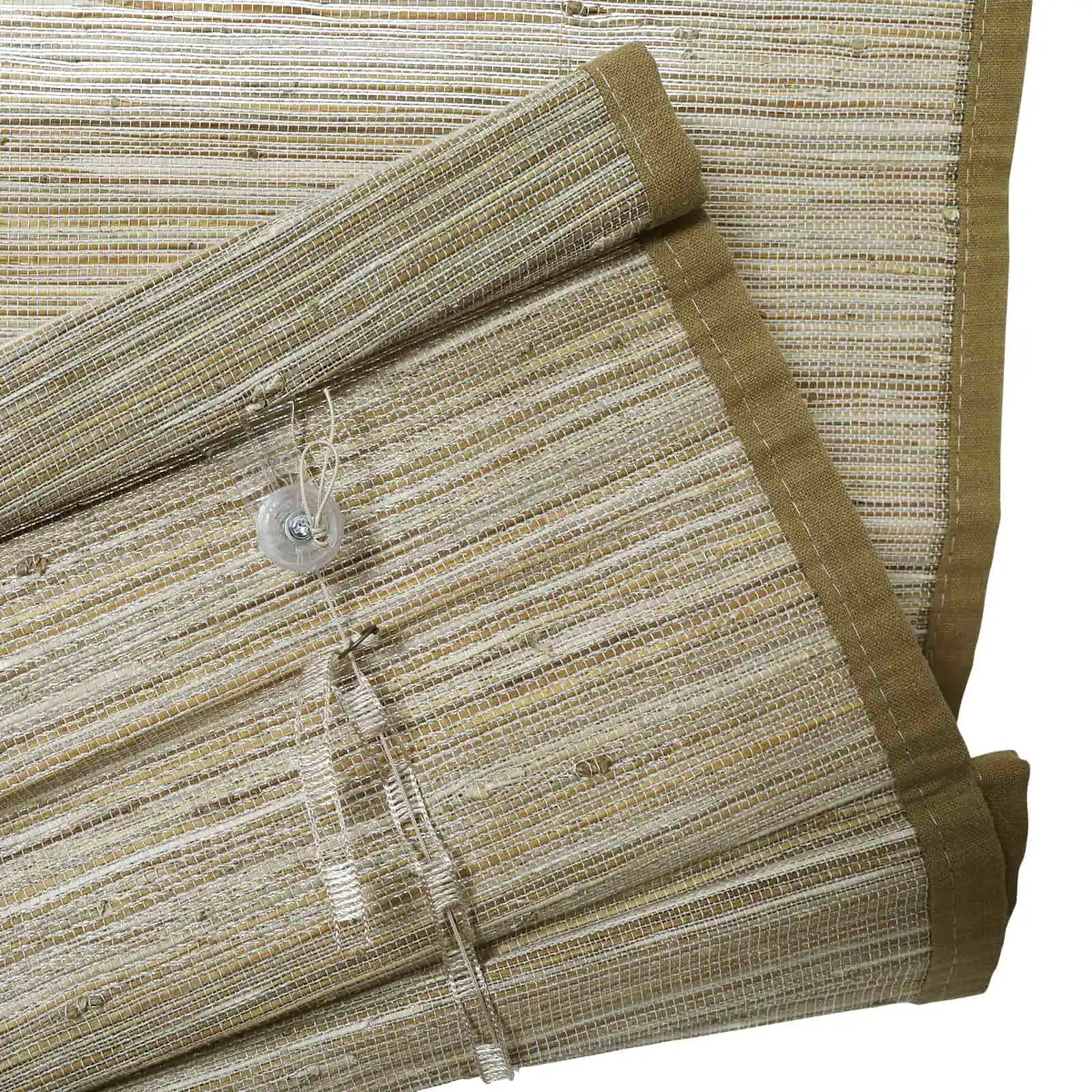 Rae Natural Jute Flax Woven Shade - Khaki - Image 7