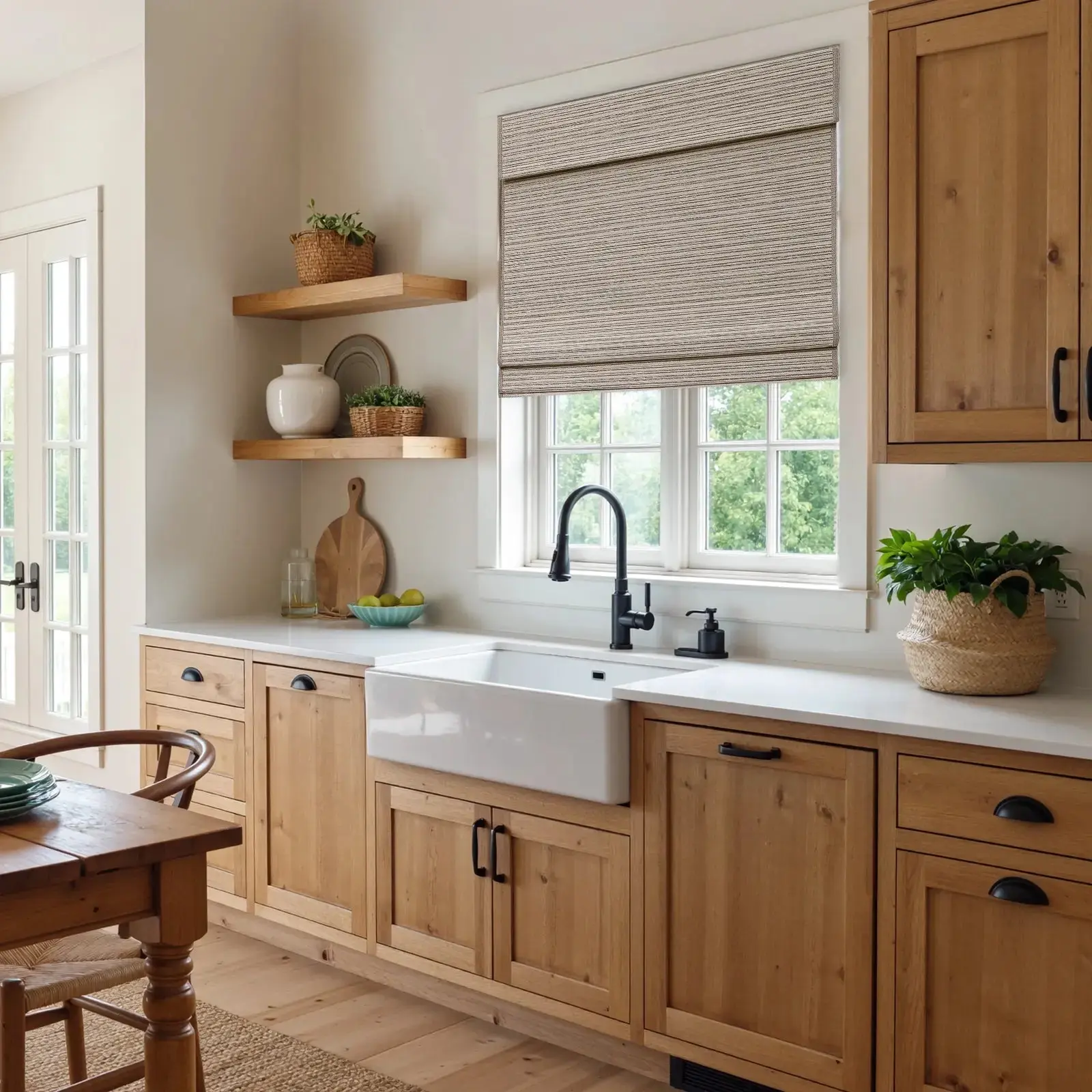 Rae Natural Ramie Flax Woven Wood Shades - Series C - Image 75