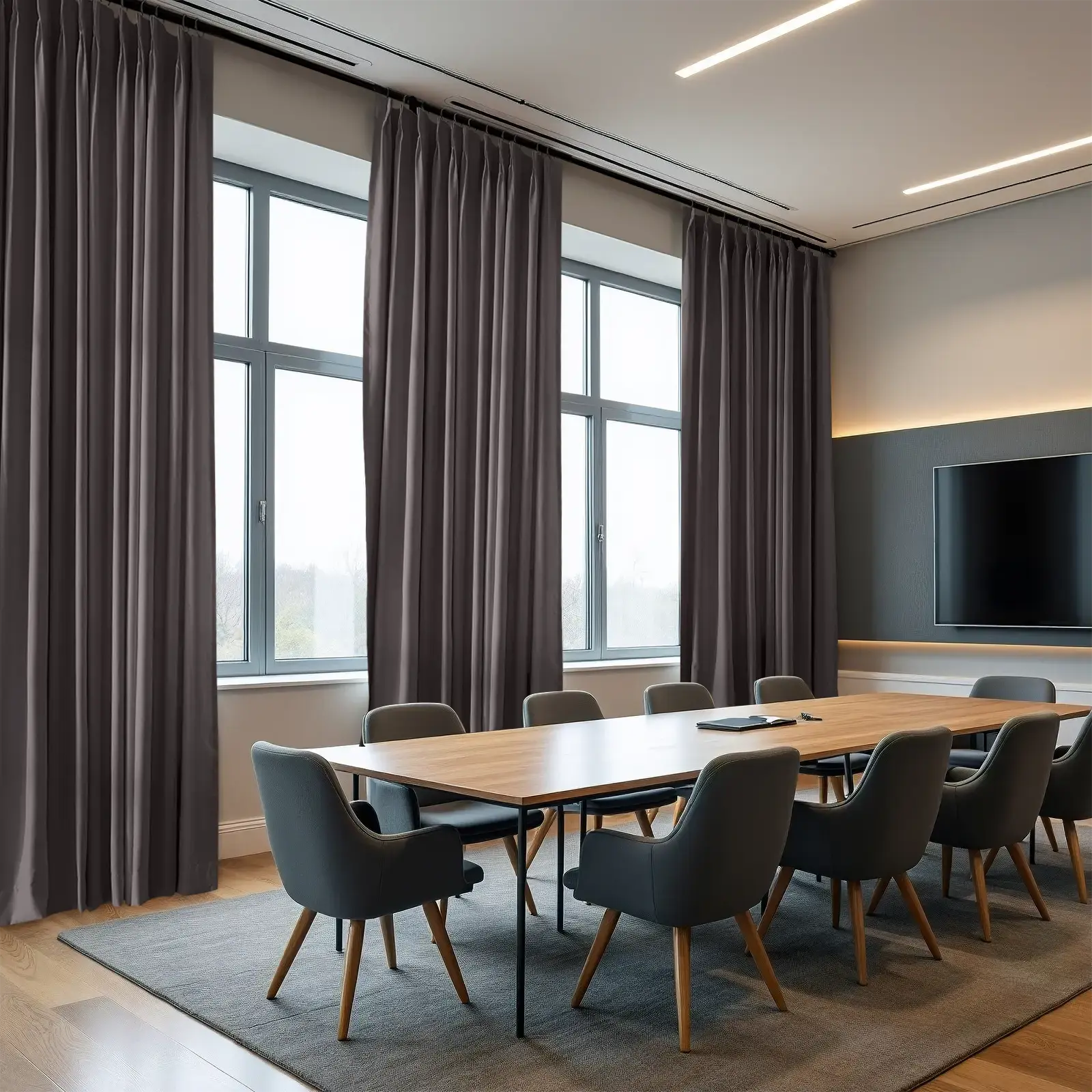 REGAL Fireproof Flame Retardant Curtain Pleated - Image 13