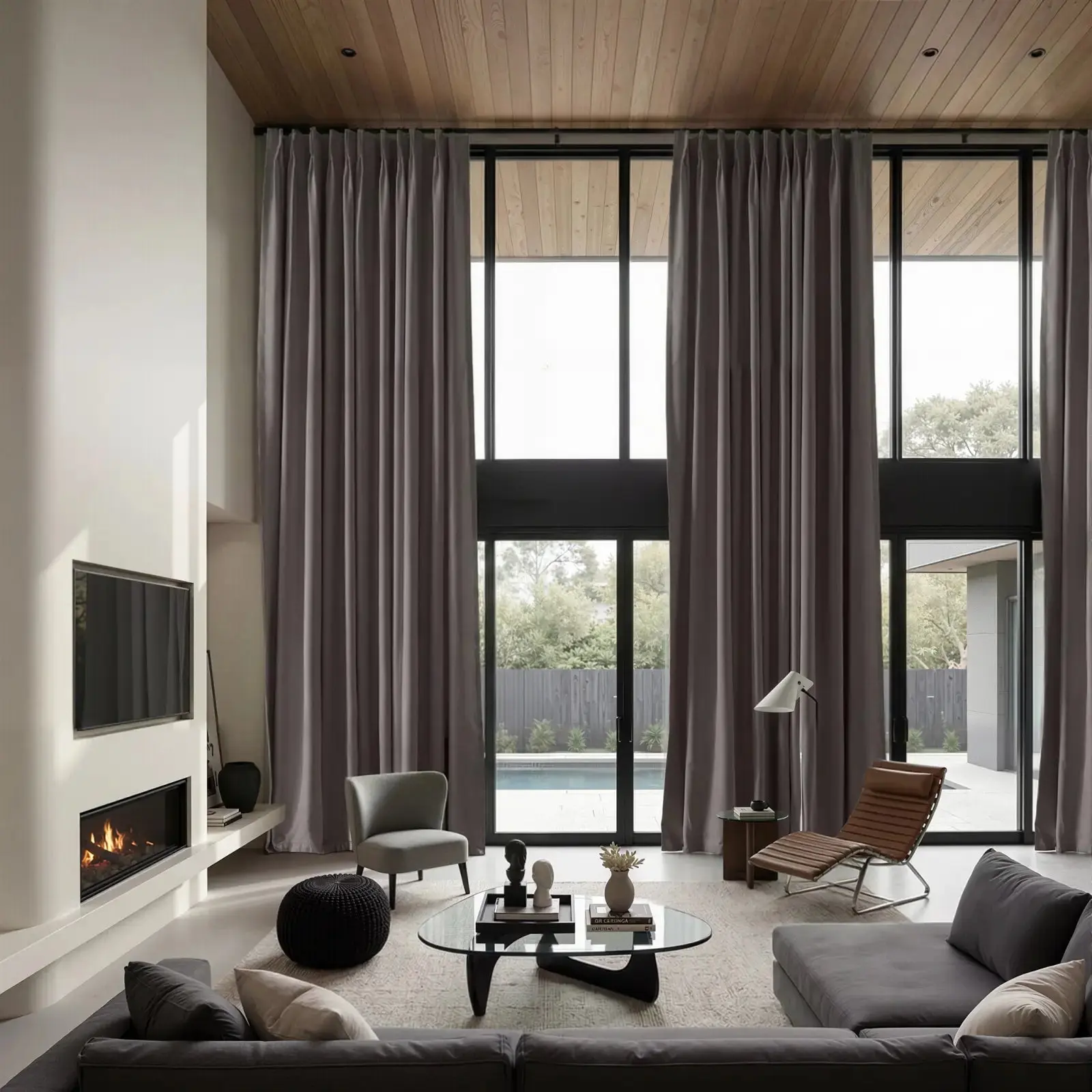 REGAL Fireproof Flame Retardant Curtain Pleated - Image 14