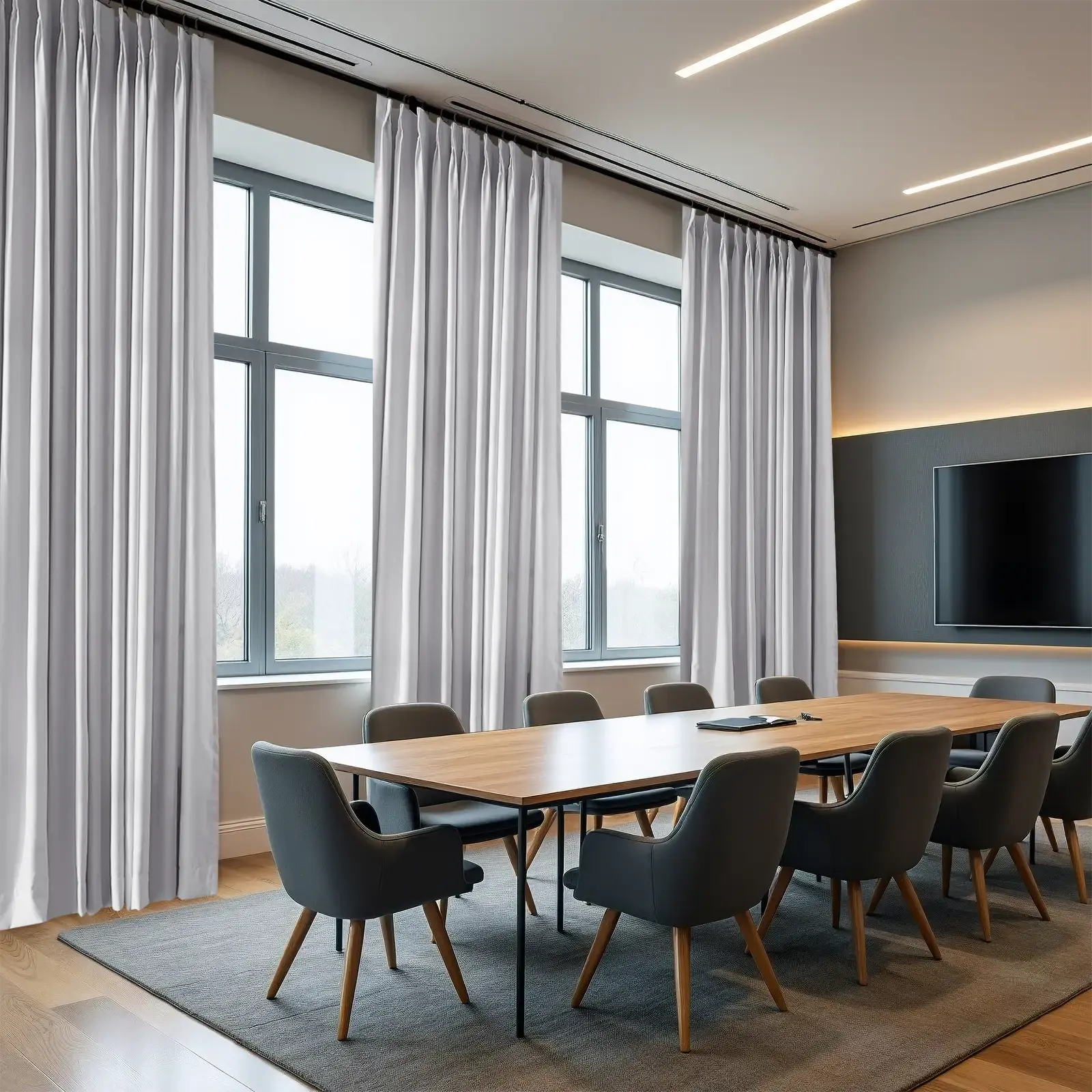 REGAL Fireproof Flame Retardant Curtain Pleated - Image 15