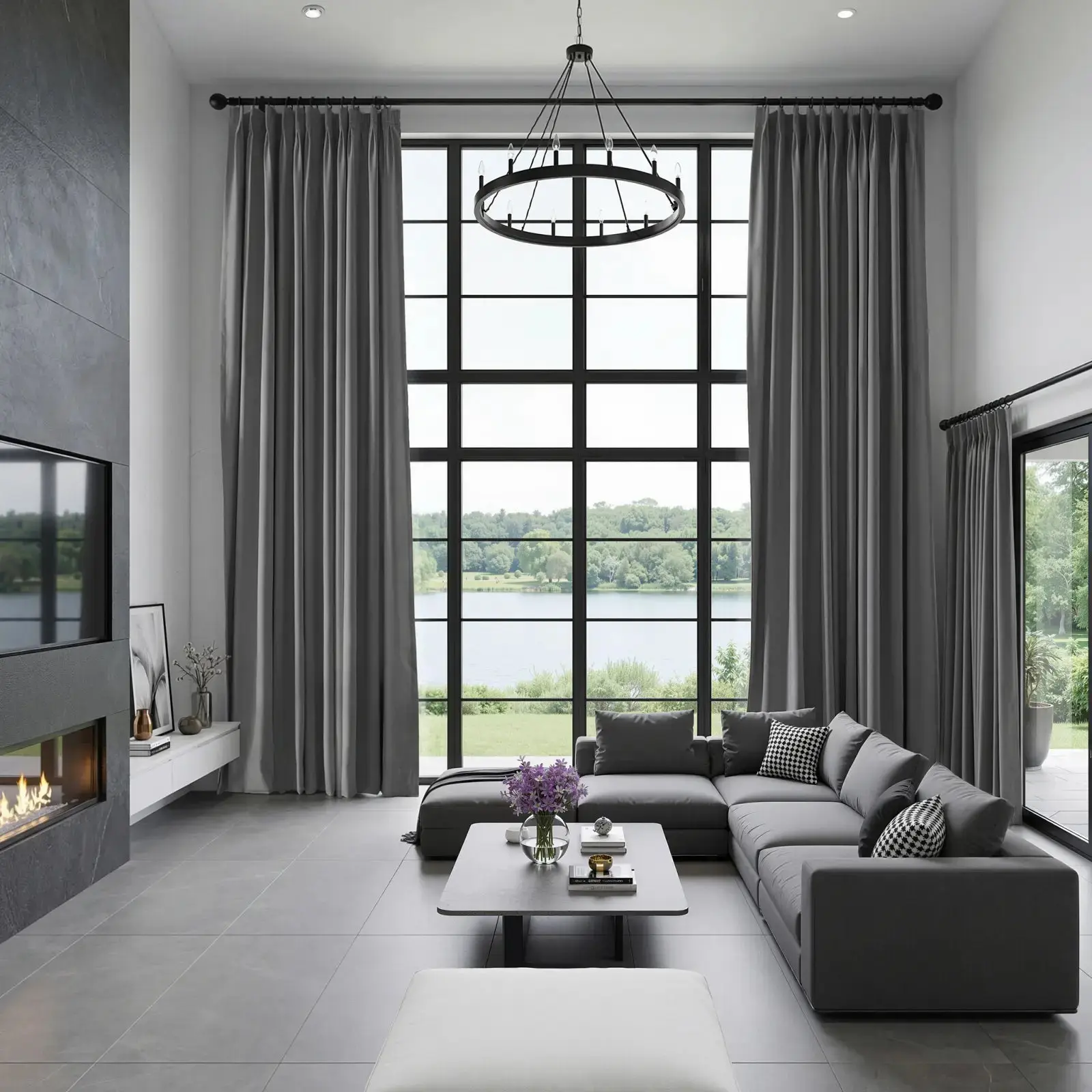 REGAL Fireproof Flame Retardant Curtain Pleated - Image 18