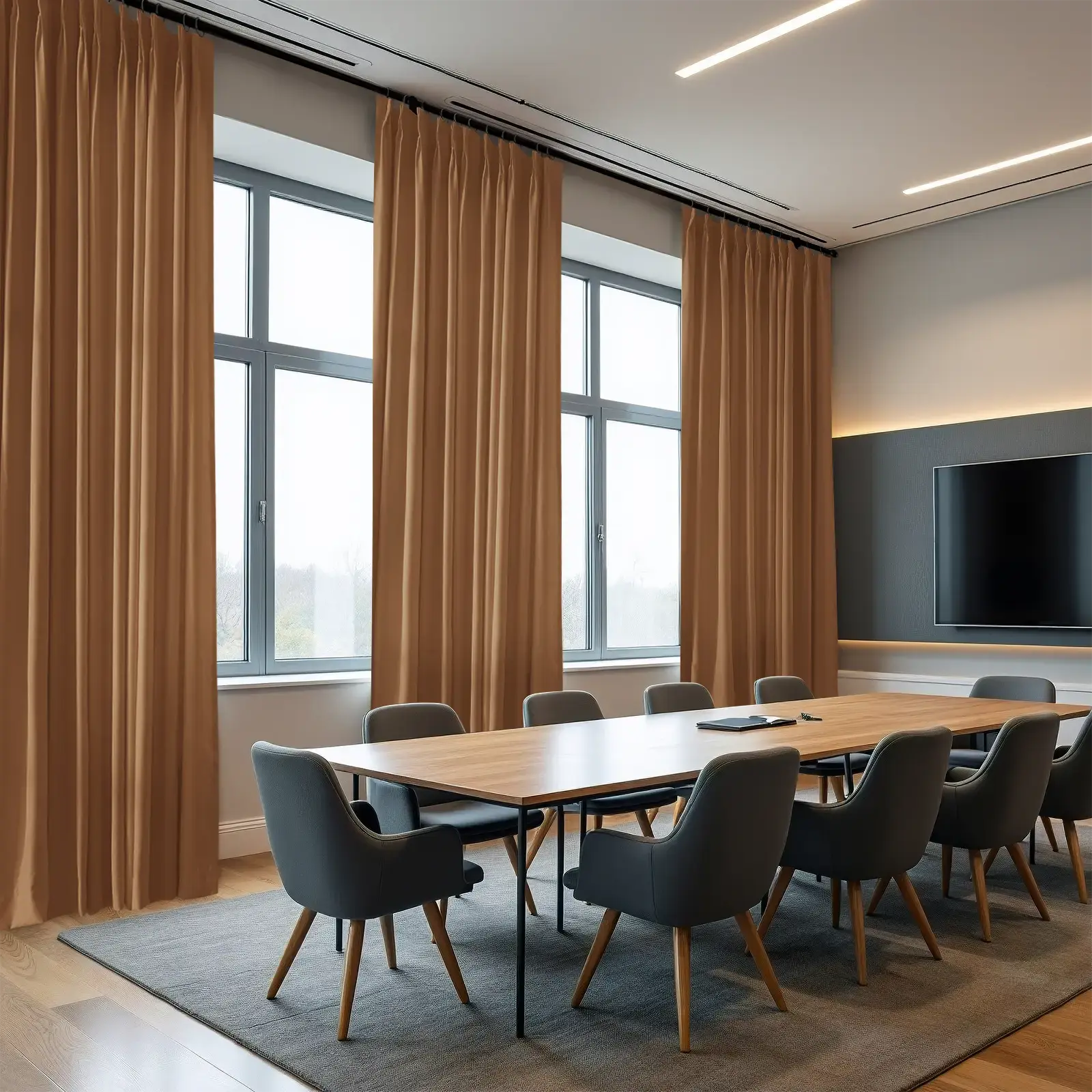 REGAL Fireproof Flame Retardant Curtain Pleated - Image 19