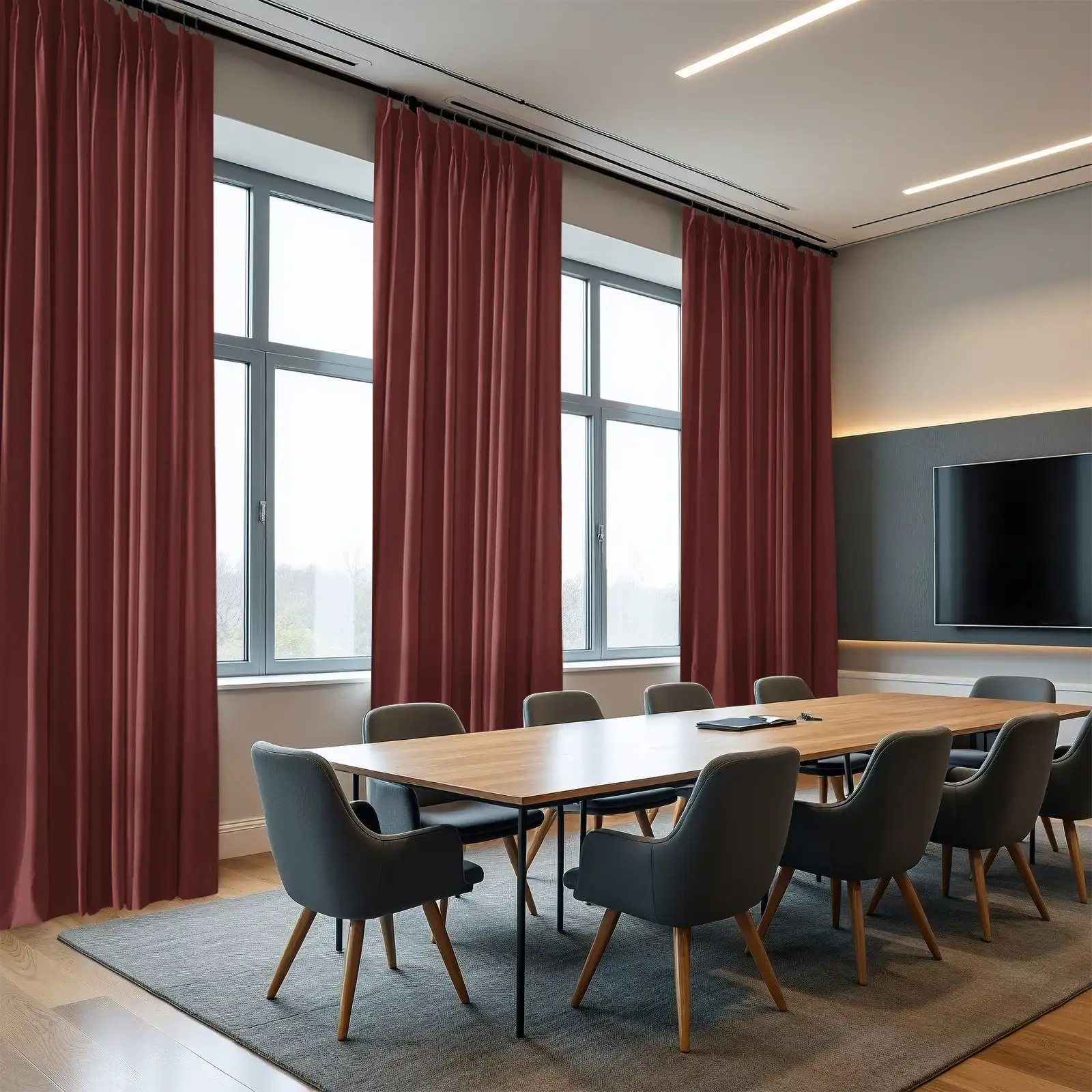 REGAL Fireproof Flame Retardant Curtain Pleated - Image 21