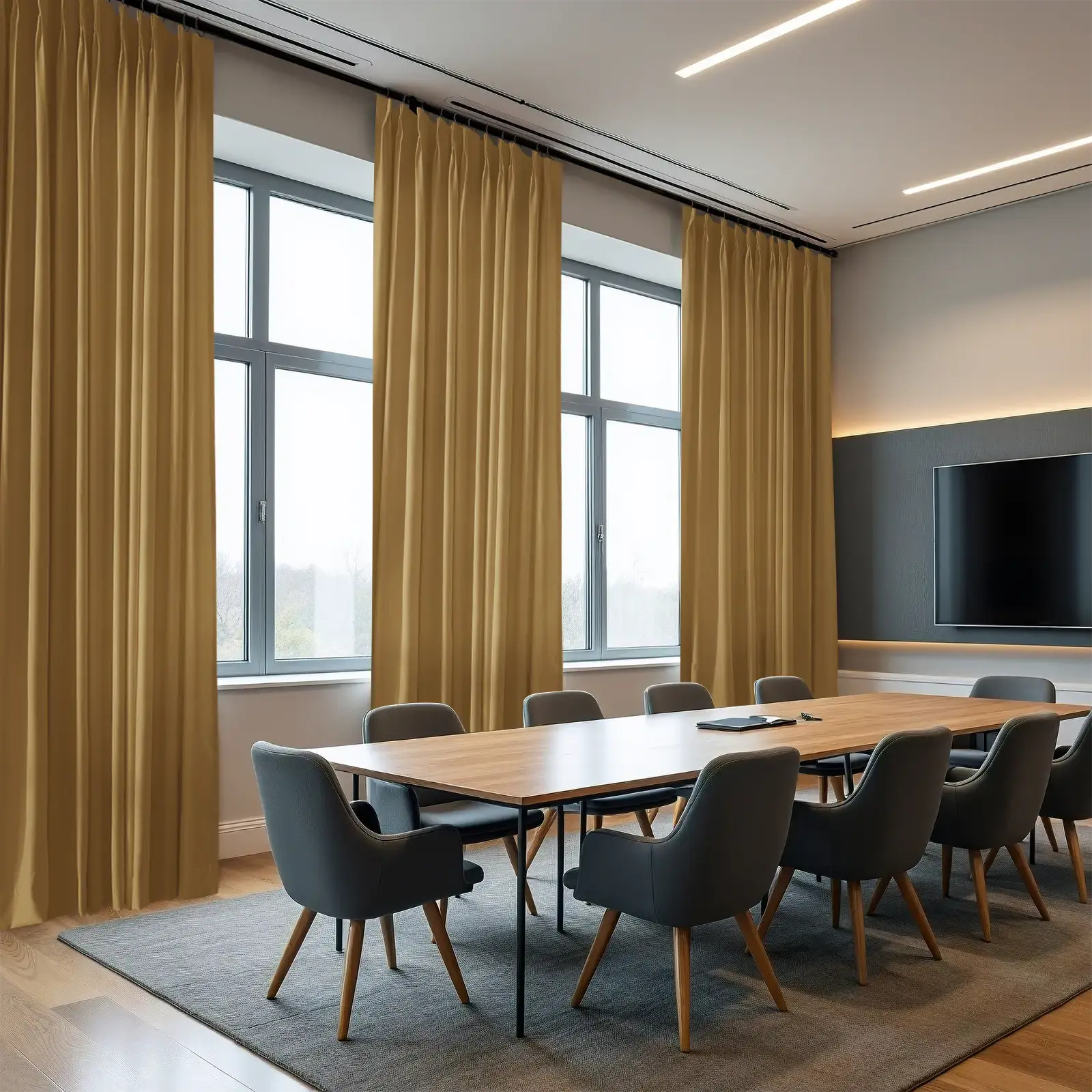 REGAL Fireproof Flame Retardant Curtain Pleated - Image 23