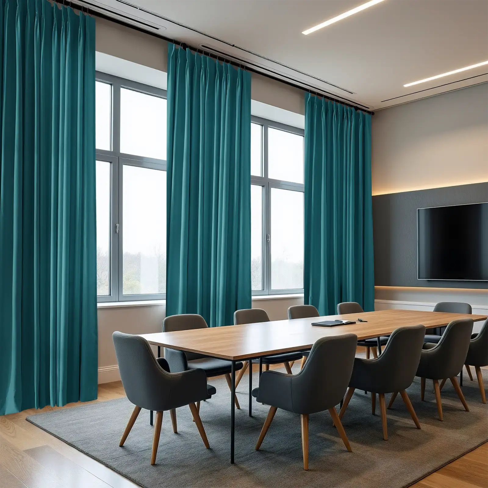 REGAL Fireproof Flame Retardant Curtain Pleated - Image 25