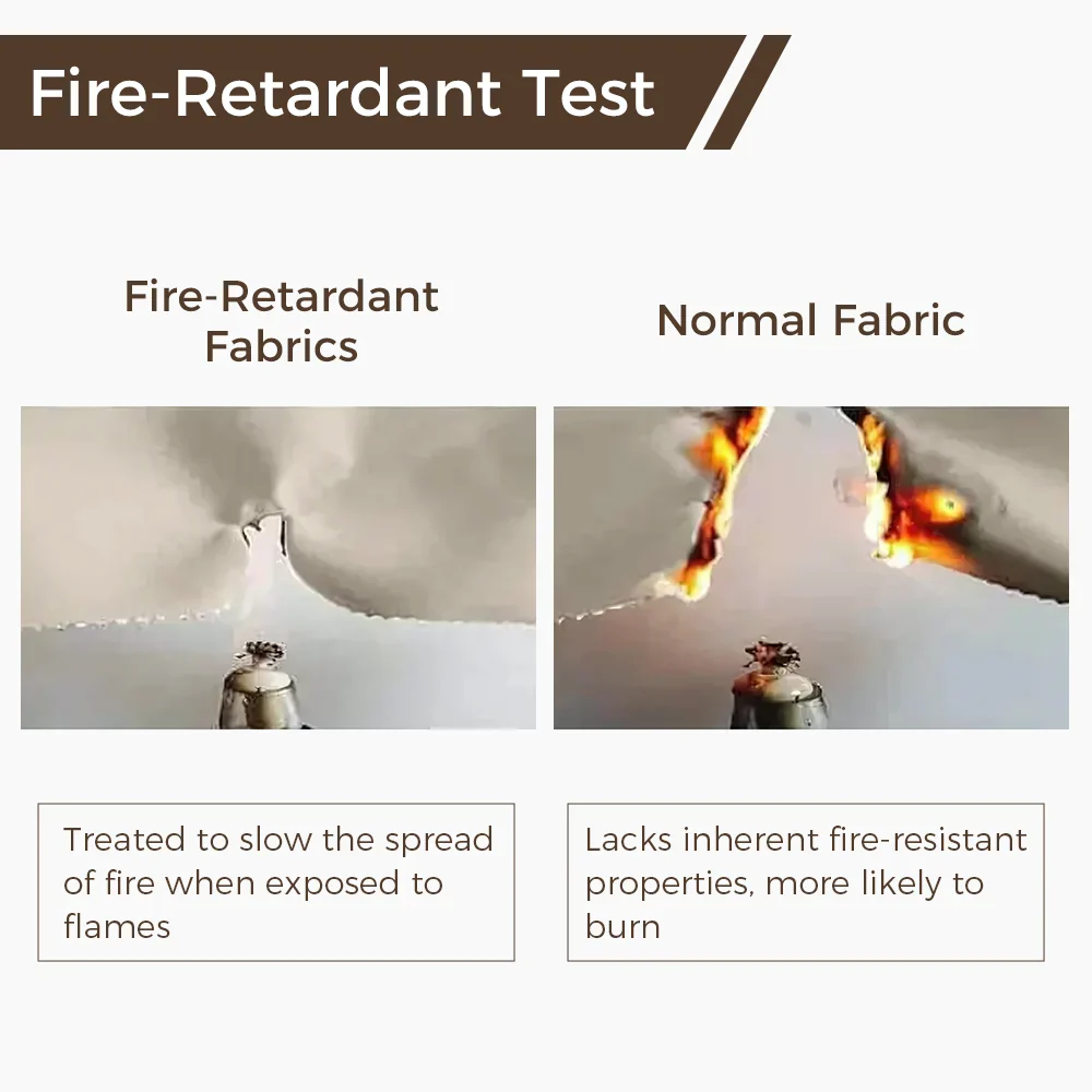 REGAL Fireproof Flame Retardant Curtain Pleated - Image 5