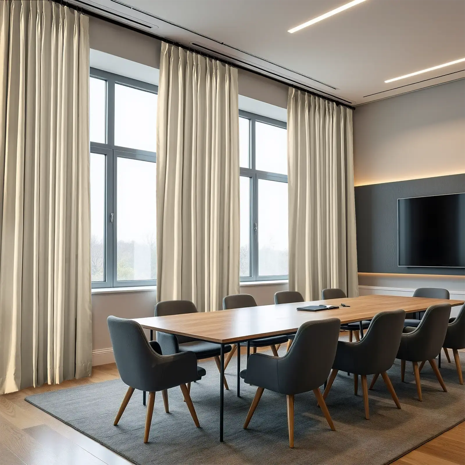 REGAL Fireproof Flame Retardant Curtain Pleated - Image 8