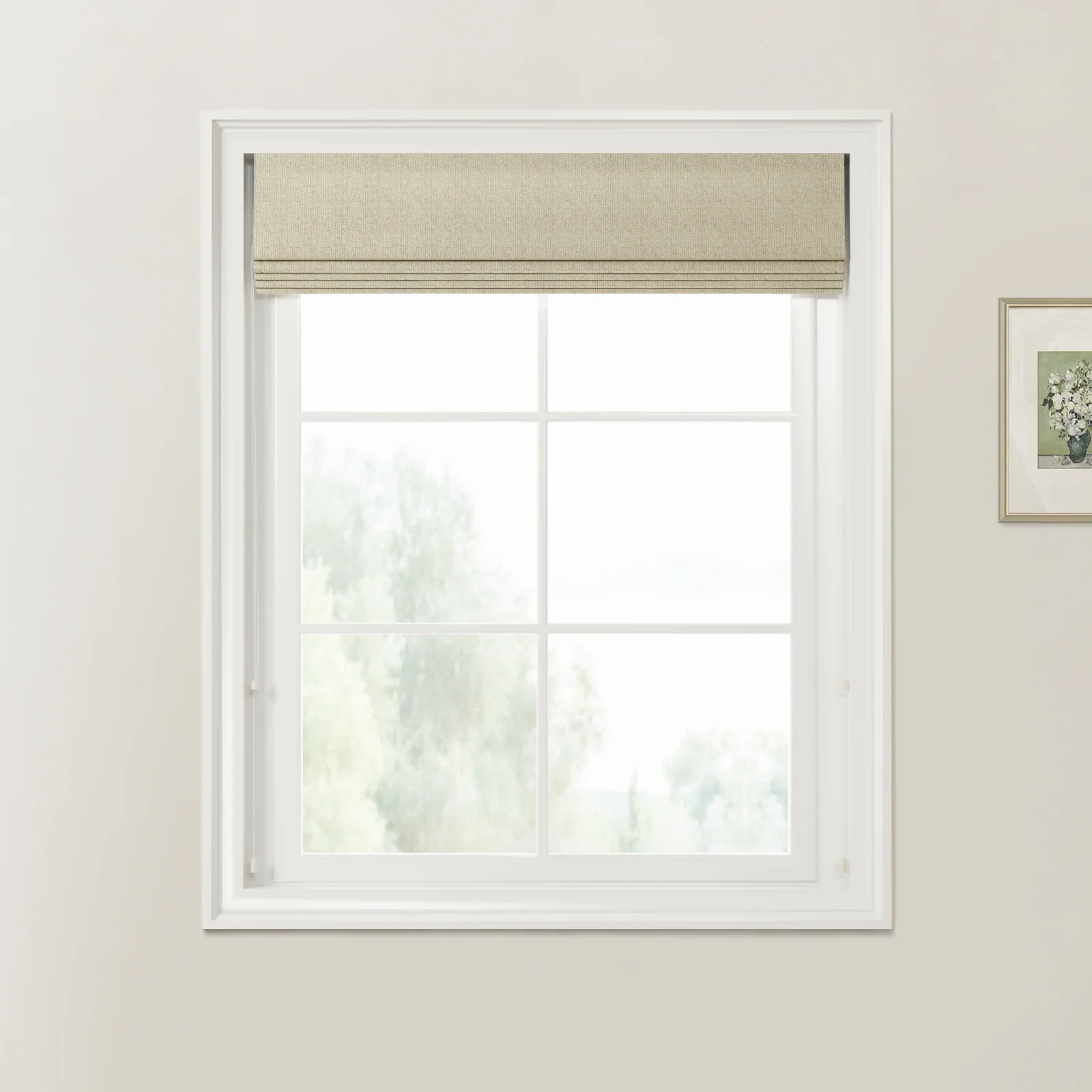Ron Herringbone Texture Zebra Roman Blinds Cord Lift - Image 12