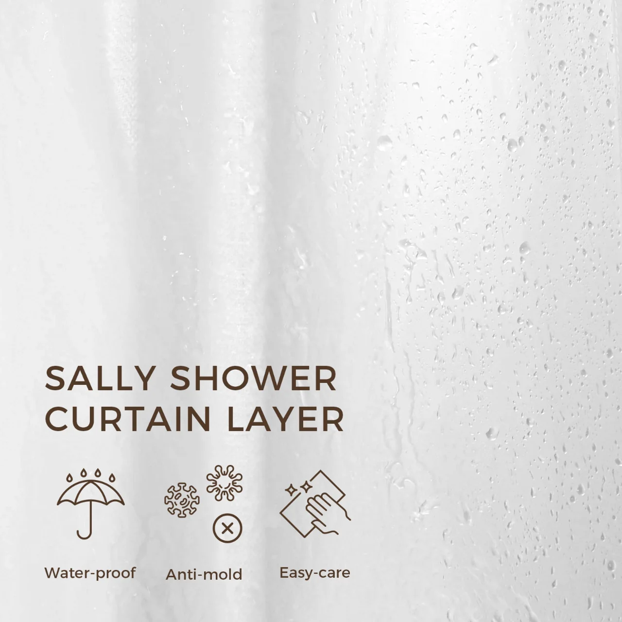Custom Luxury Bathroom Curtains with Waterproof Layer - Image 13