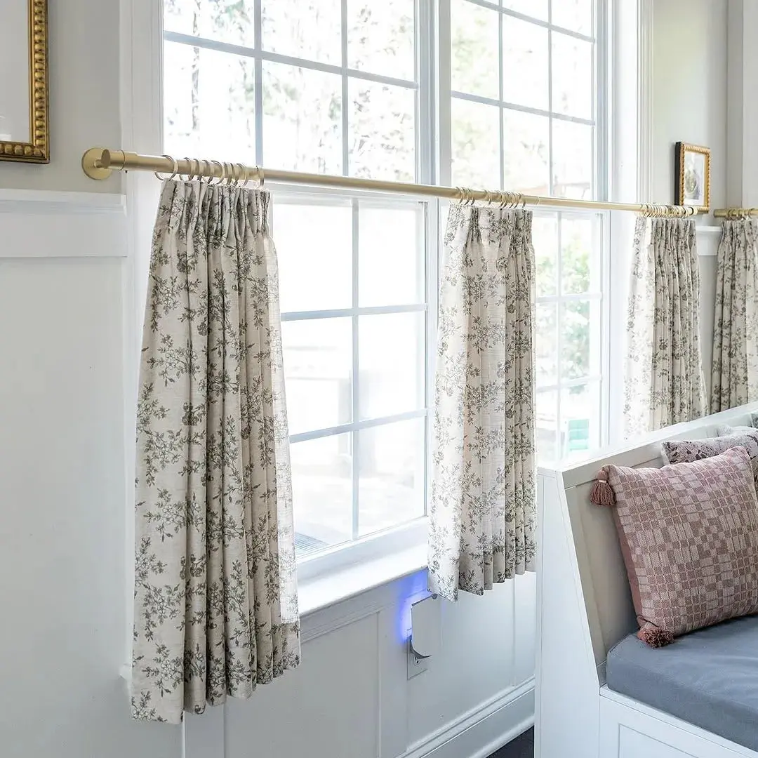 Sara Le Print Linen Pleated Cafe Curtains - Image 11