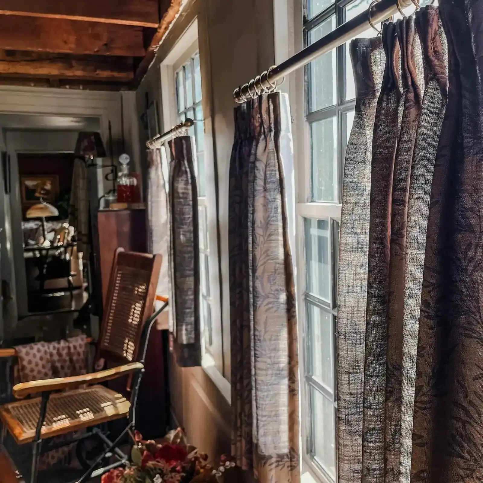 Sara Le Print Linen Pleated Cafe Curtains - Image 12