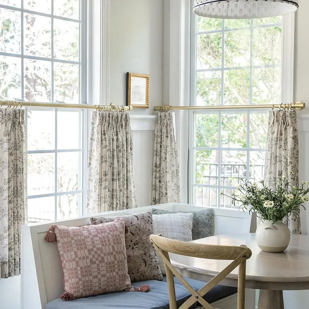 Sara Le Print Linen Pleated Cafe Curtains - Image 5