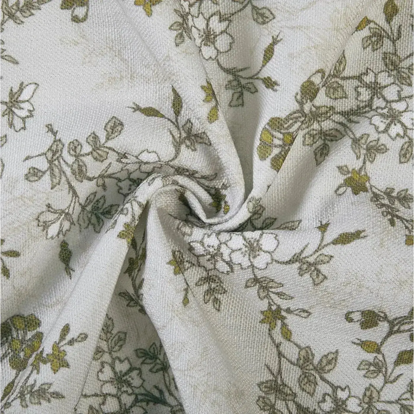 Sara Le Print Linen Drapery Pleated - Image 153