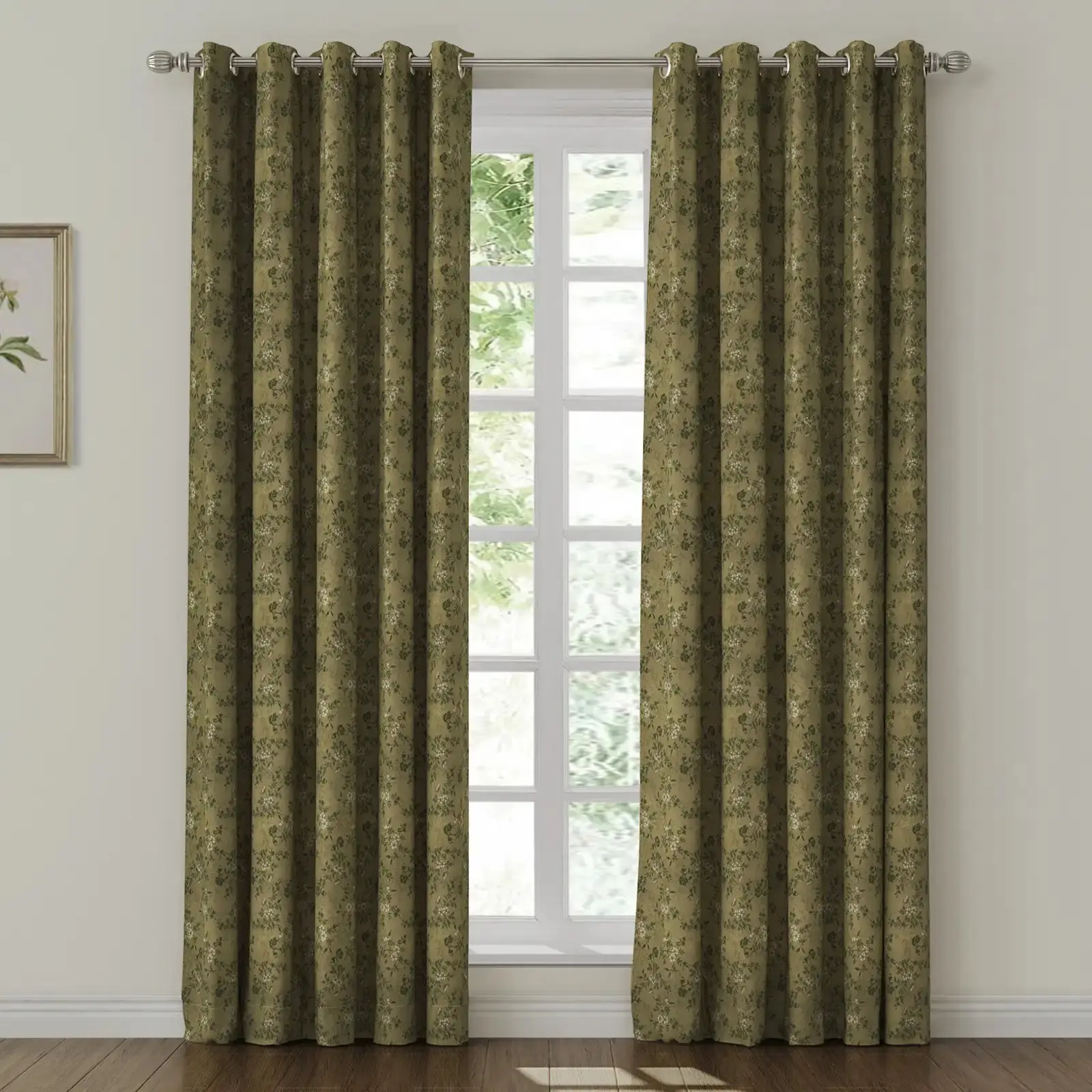 Sara Le Print Linen Drapery Grommet - Image 5