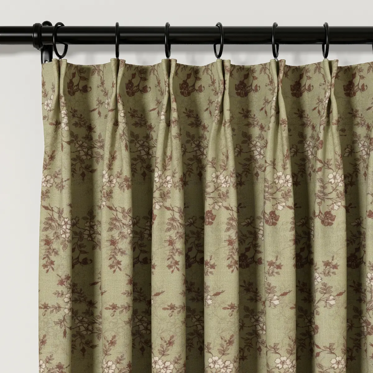 Sara Le Print Linen Drapery Pleated - Image 100