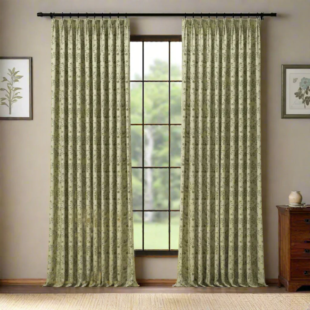 Sara Le Print Linen Drapery Pleated - Image 104