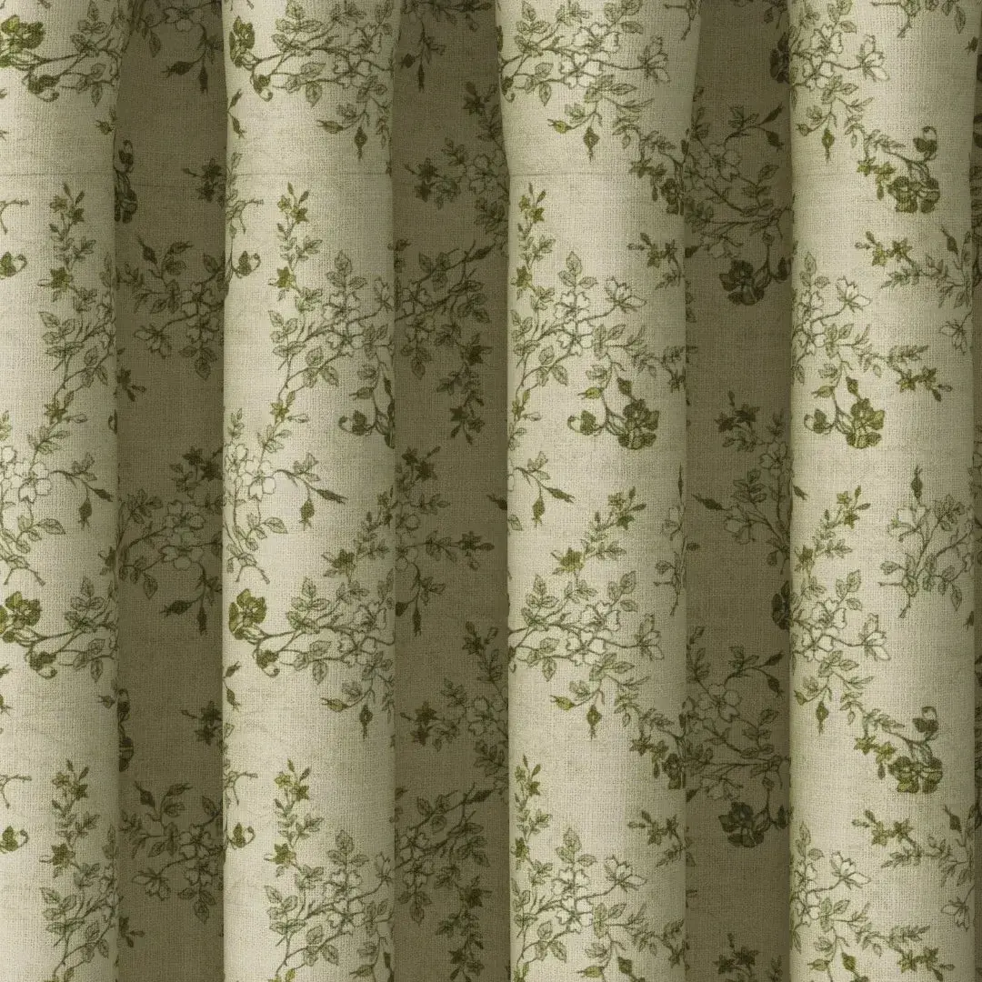 Sara Le Print Linen Drapery Pleated - Image 123