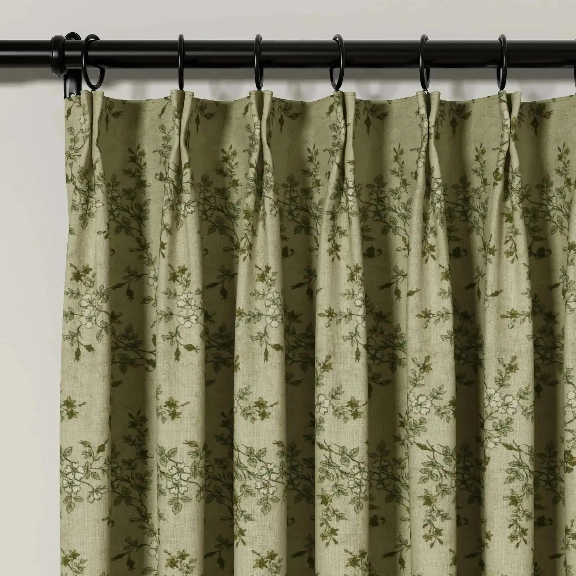 Sara Le Print Linen Drapery Pleated - Image 126