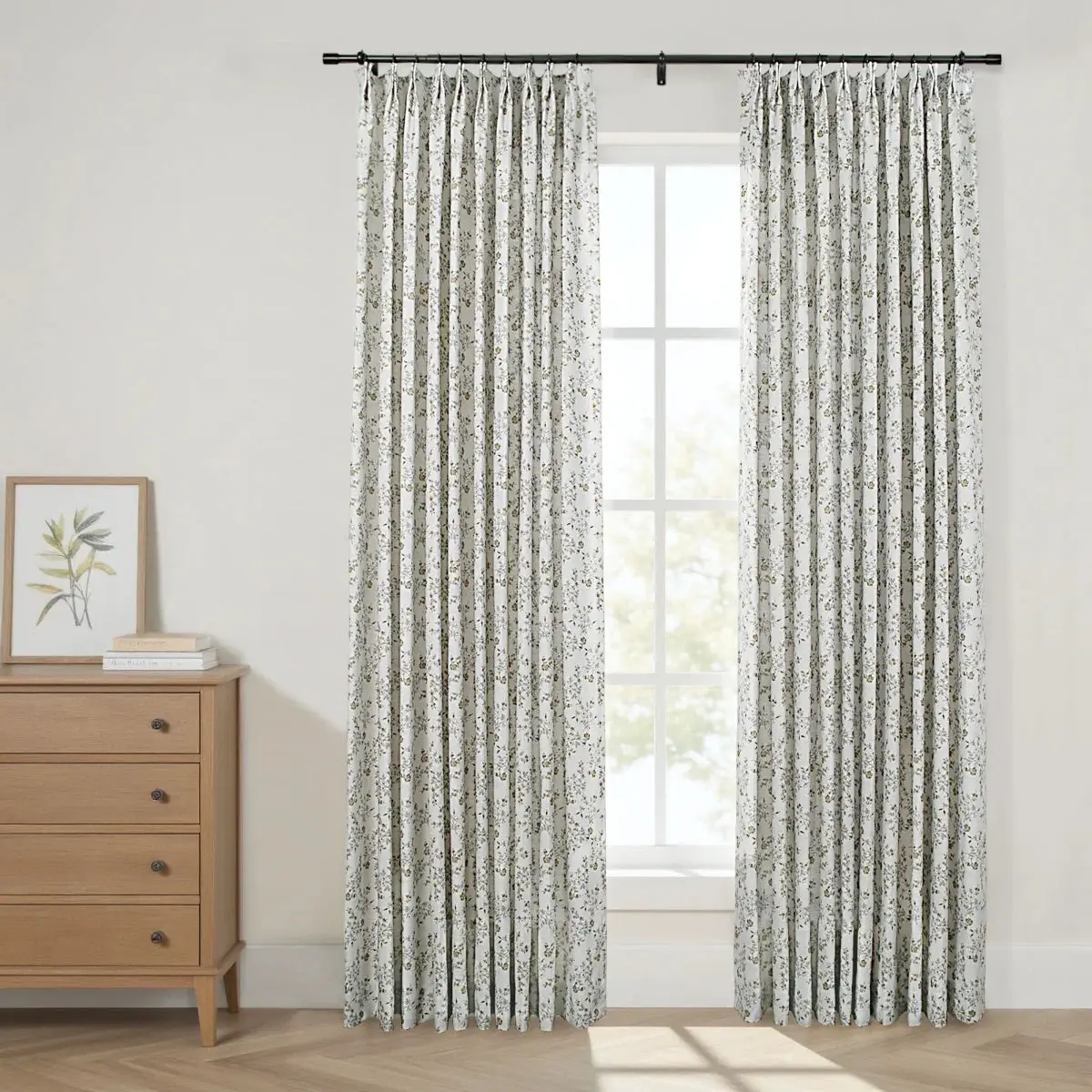 Sara Le Print Linen Drapery Pleated - Image 130